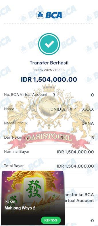 BUKTI JACKPOT OASISTOGEL