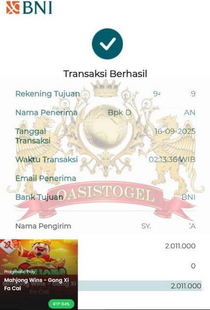 BUKTI JACKPOT OASISTOGEL