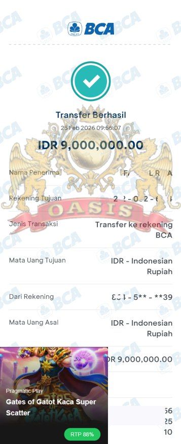 BUKTI JACKPOT OASISTOGEL