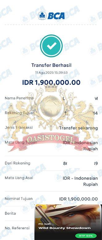 BUKTI JACKPOT OASISTOGEL