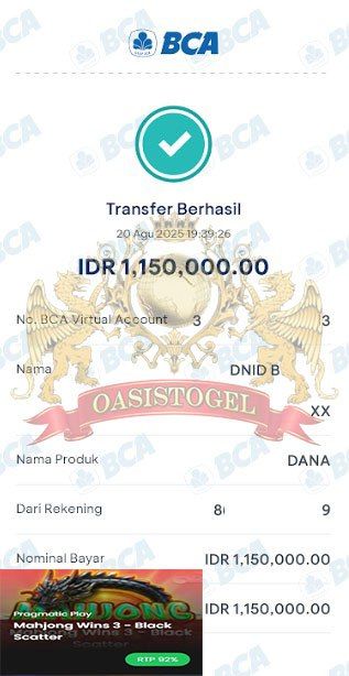 BUKTI JACKPOT OASISTOGEL