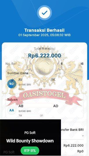 BUKTI JACKPOT OASISTOGEL