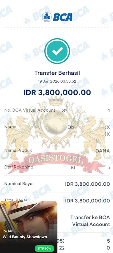 BUKTI JACKPOT OASISTOGEL