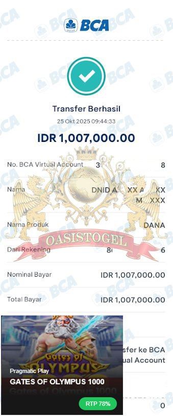 BUKTI JACKPOT OASISTOGEL