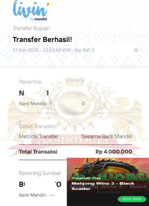 BUKTI JACKPOT OASISTOGEL