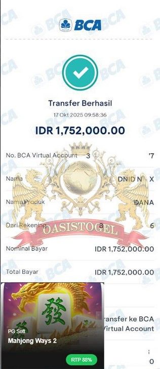 BUKTI JACKPOT OASISTOGEL