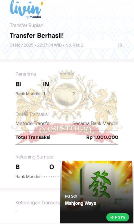 BUKTI JACKPOT OASISTOGEL