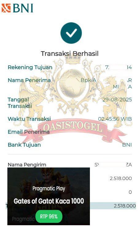 BUKTI JACKPOT OASISTOGEL