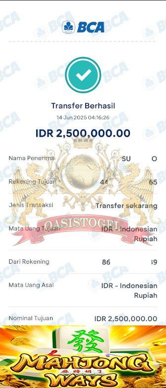 BUKTI JACKPOT OASISTOGEL