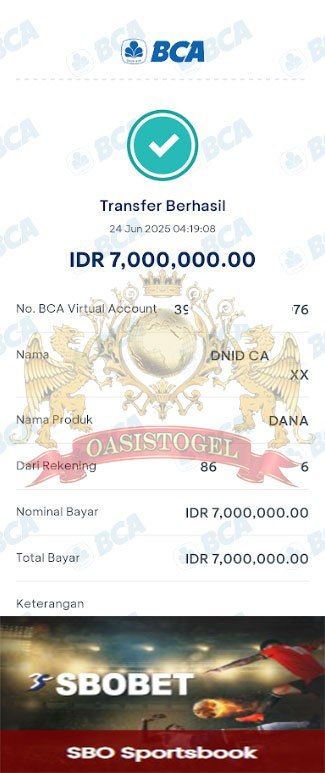 BUKTI JACKPOT OASISTOGEL
