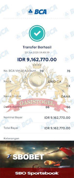 BUKTI JACKPOT OASISTOGEL