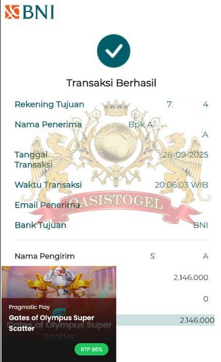 BUKTI JACKPOT OASISTOGEL