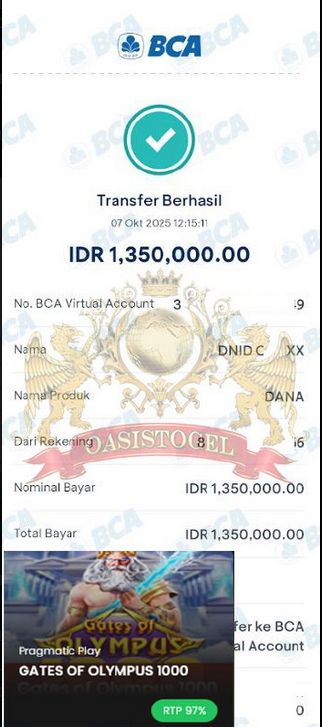 BUKTI JACKPOT OASISTOGEL