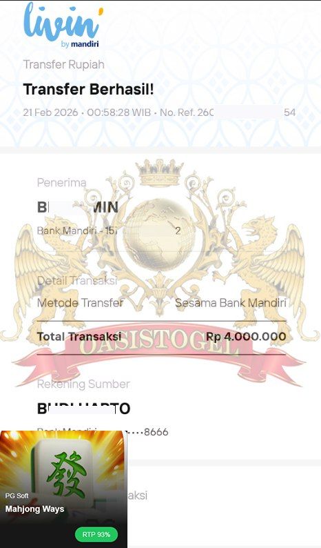 BUKTI JACKPOT OASISTOGEL