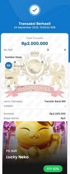 BUKTI JACKPOT OASISTOGEL