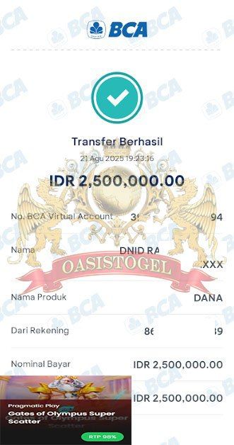 BUKTI JACKPOT OASISTOGEL