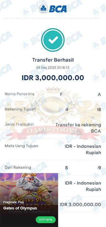 BUKTI JACKPOT OASISTOGEL