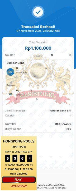 BUKTI JACKPOT OASISTOGEL