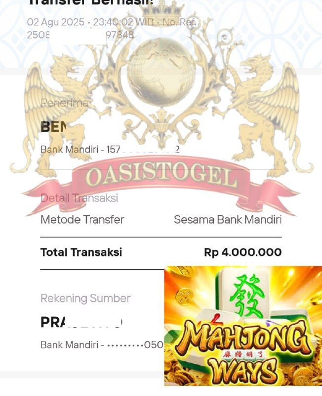 BUKTI JACKPOT OASISTOGEL
