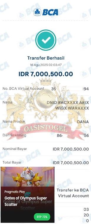 BUKTI JACKPOT OASISTOGEL