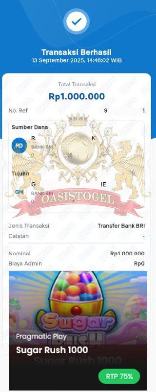 BUKTI JACKPOT OASISTOGEL