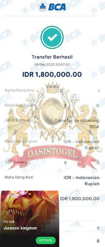 BUKTI JACKPOT OASISTOGEL