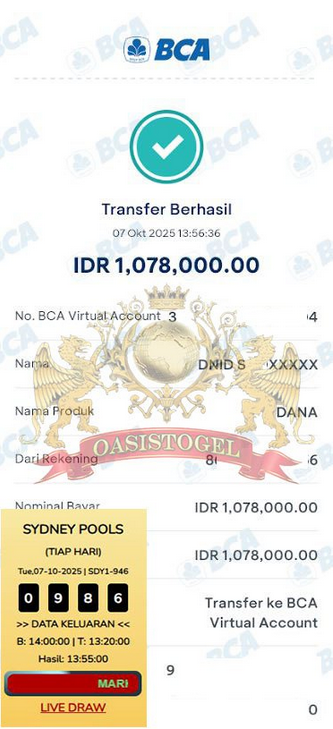 BUKTI JACKPOT OASISTOGEL