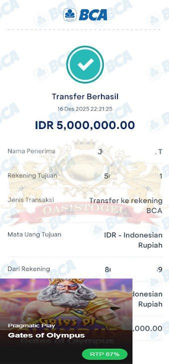 BUKTI JACKPOT OASISTOGEL