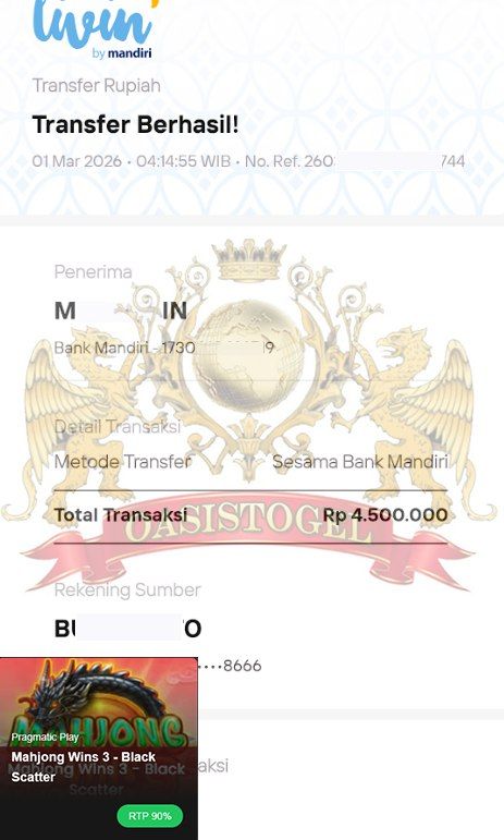 BUKTI JACKPOT OASISTOGEL