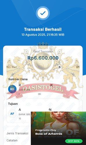 BUKTI JACKPOT OASISTOGEL