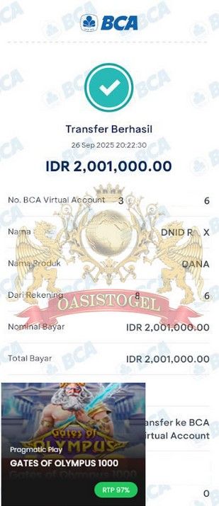 BUKTI JACKPOT OASISTOGEL