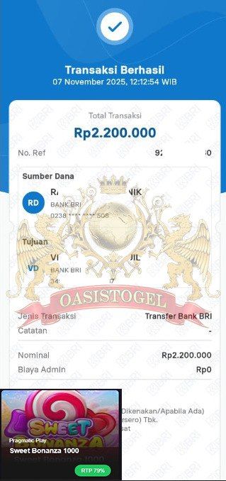 BUKTI JACKPOT OASISTOGEL