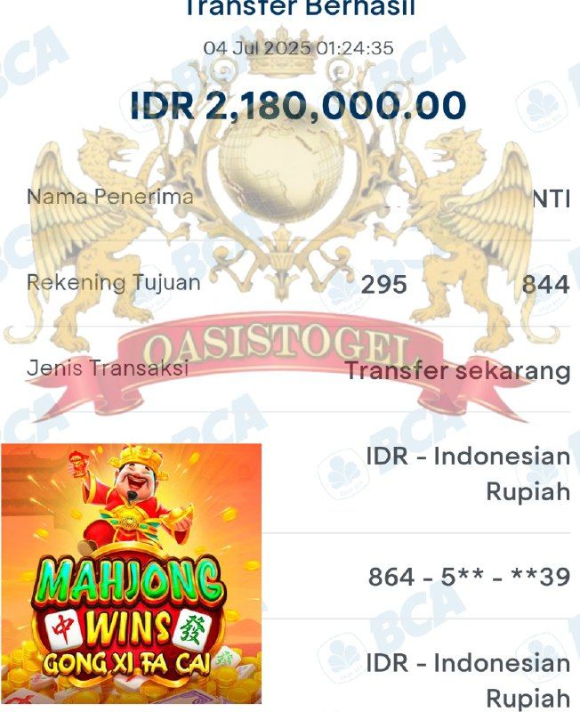 BUKTI JACKPOT OASISTOGEL