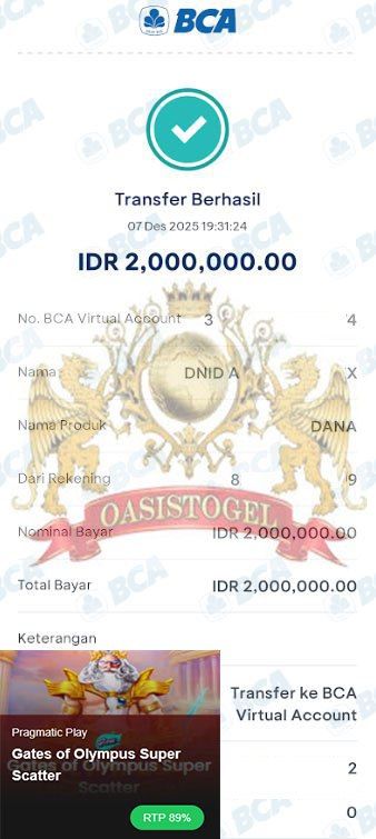 BUKTI JACKPOT OASISTOGEL