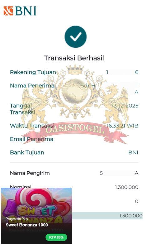 BUKTI JACKPOT OASISTOGEL