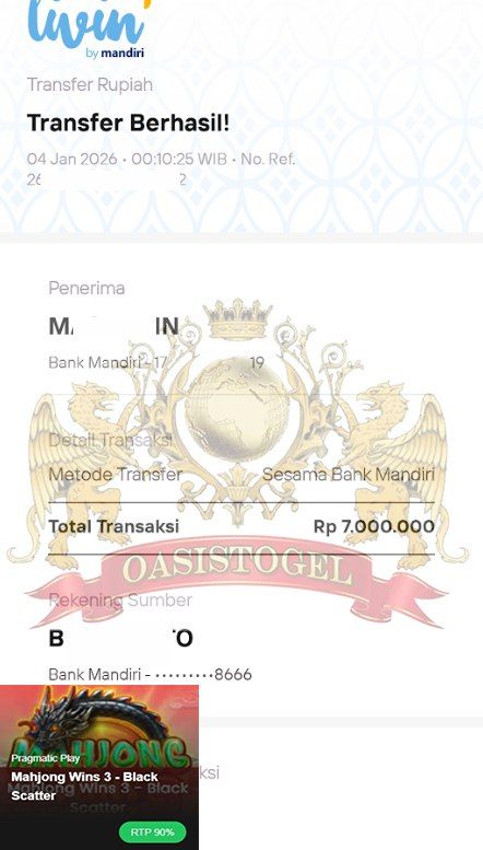 BUKTI JACKPOT OASISTOGEL