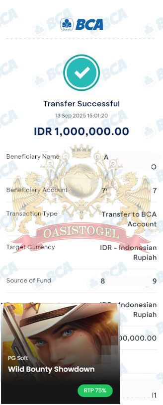BUKTI JACKPOT OASISTOGEL
