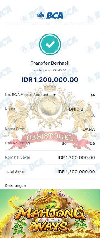BUKTI JACKPOT OASISTOGEL