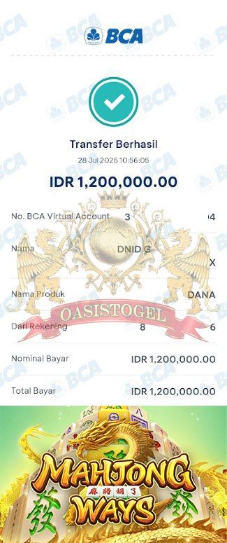 BUKTI JACKPOT OASISTOGEL