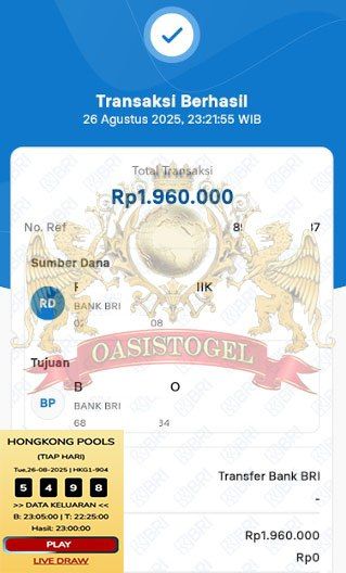 BUKTI JACKPOT OASISTOGEL