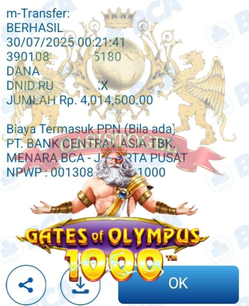 BUKTI JACKPOT OASISTOGEL