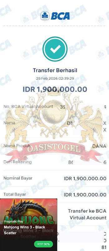 BUKTI JACKPOT OASISTOGEL