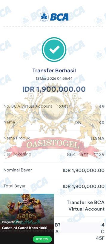 BUKTI JACKPOT OASISTOGEL