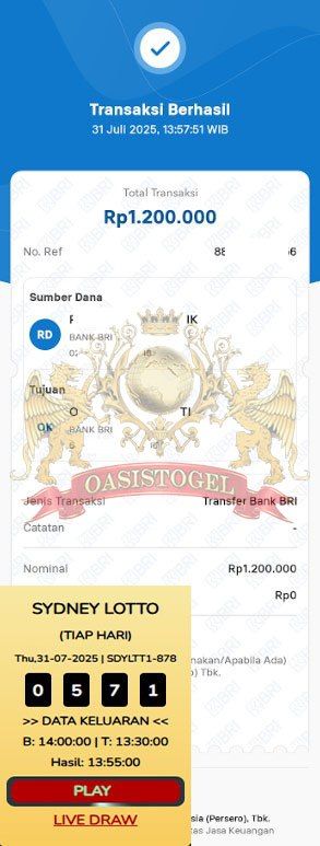 BUKTI JACKPOT OASISTOGEL