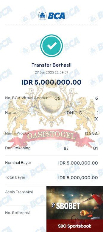 BUKTI JACKPOT OASISTOGEL