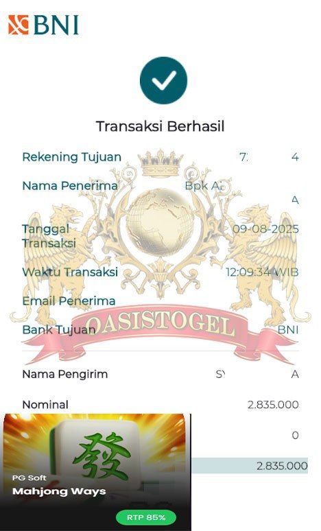 BUKTI JACKPOT OASISTOGEL