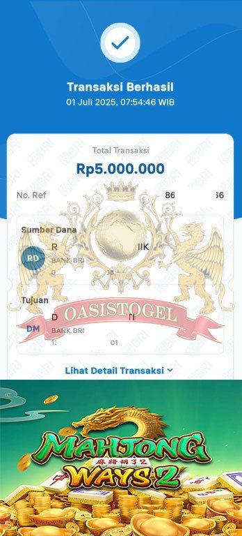BUKTI JACKPOT OASISTOGEL