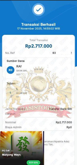 BUKTI JACKPOT OASISTOGEL