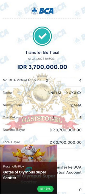 BUKTI JACKPOT OASISTOGEL