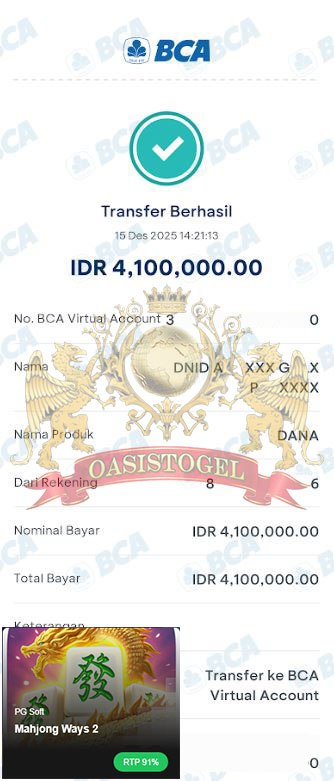 BUKTI JACKPOT OASISTOGEL